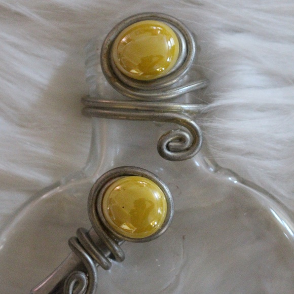Absolut Citron Vodka bottle , melted flattened bottle with cheese knife - Picture 3 of 7